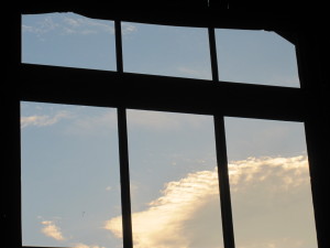 Weston Barn Extension and Sky Close up